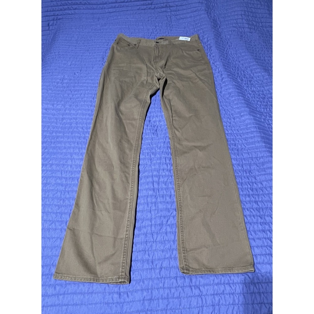 Old Navy Mens Straight Leg Khaki Pants Brown 34x34 NWT 100% Cotton